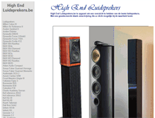 Tablet Screenshot of highendluidsprekers.be